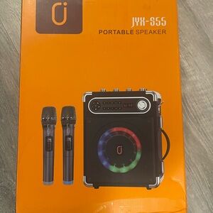 JYX-S55 Portable Speaker with Dual Microphones - Black new unopened